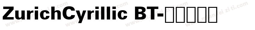ZurichCyrillic BT字体转换